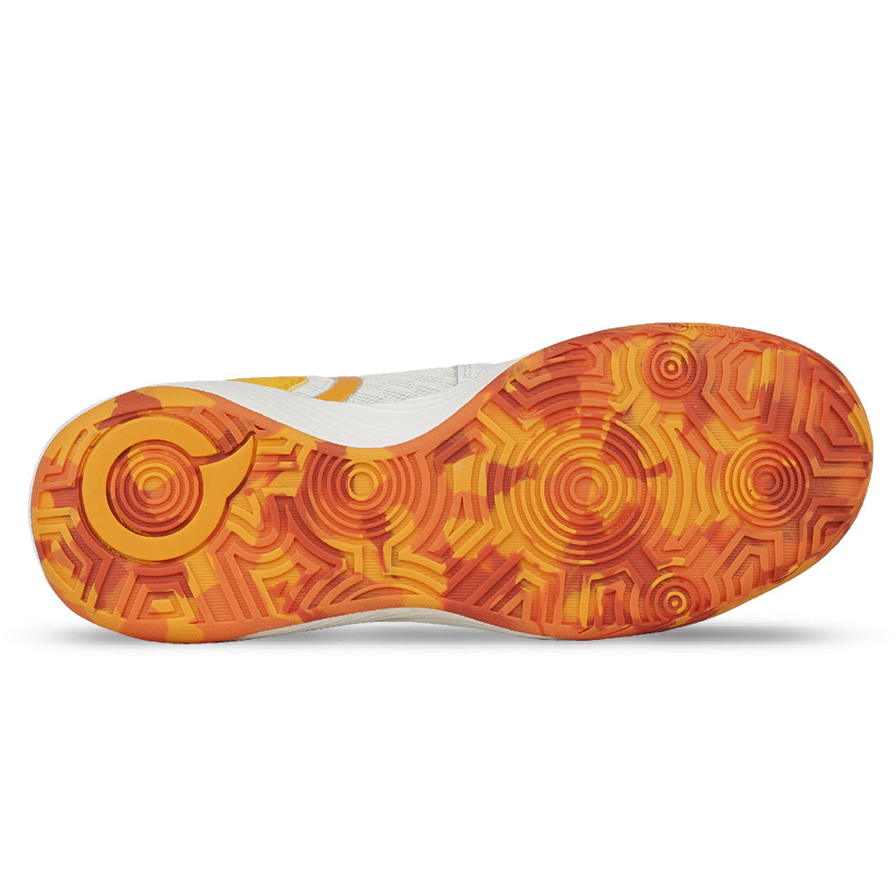 ORTUSEIGHT JOGOSALA VANQUISH WHITE MUSTARD ORTRANGE FUTSAL SHOES